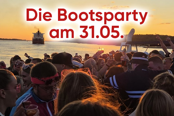 Die Bootsparty am 31.05. in Hamburg
